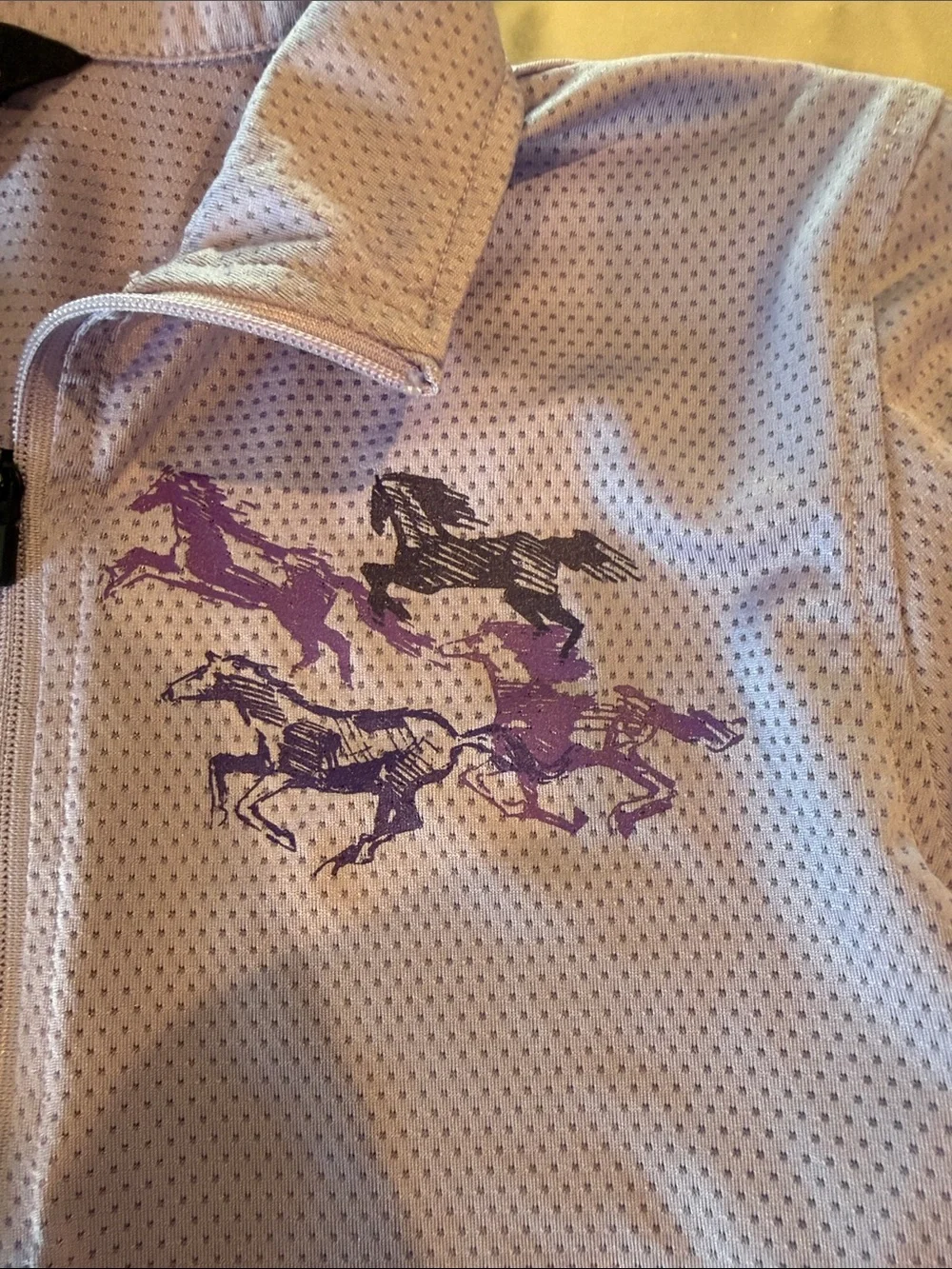 Kerrits Lavender Long-Sleeve Quarter Zip Equestrian Top